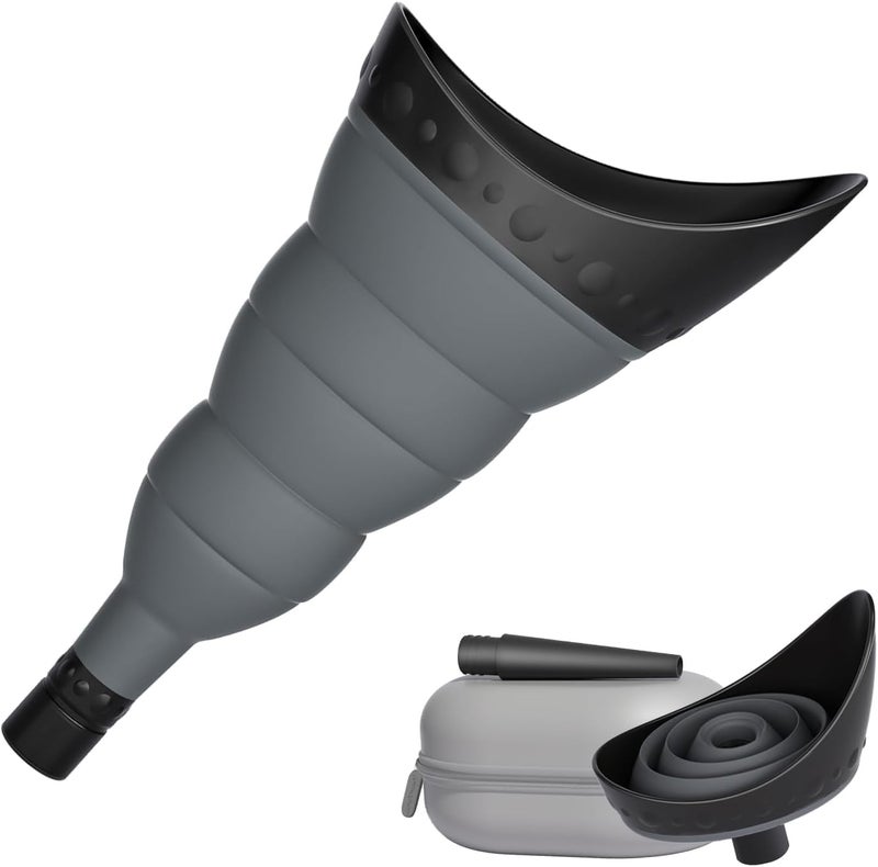 TRIPTIPS Pee Conch Foldable Female Urinal Device Portable Urinal for Women She Pee Cup for Women, Pee Funnel for Women Travel Stand to Pee Womens Urinal Funnel with Tube Case - Image 1